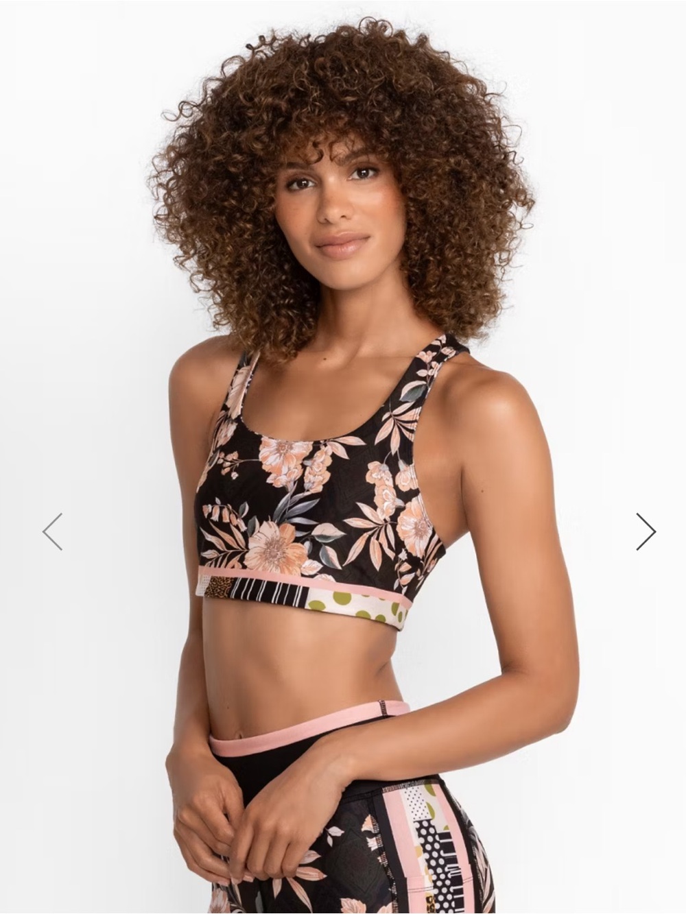 JOHNNY WAS BEE ACTIVE REVERSIBLE SPORTS BRA
